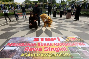 Aksi penolakan perambahan Rawa Singkil