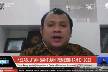 CORE nilai Bantuan Produktif Usaha Mikro perlu dilanjutkan di 2022