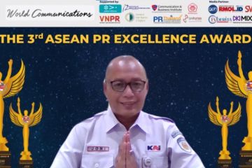 KAI raih predikat Diamond dalam The 3rd ASEAN PR Excellence Awards