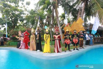 Karnaval budaya di desa wisata Bongo Gorontalo