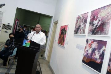 LaNyalla apresiasi anak muda Surabaya gelar pameran seni kontemporer