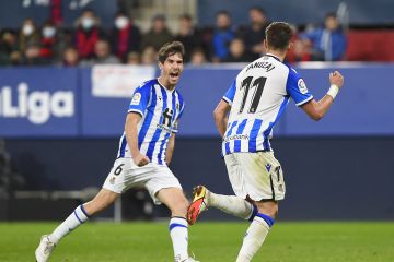 Kalahkan Osasuna 2-0, Real Sociedad puncaki klasemen Liga Spanyol