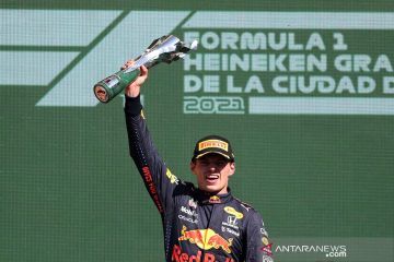Pembalap Red Bull Max Verstappen juara F1 Meksiko