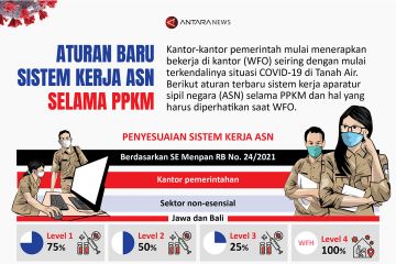 Aturan baru sistem kerja ASN selama PPKM