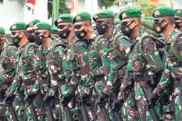 Ratusan TNI Yonif 711 diberangkatkan jaga perbatasan NKRI
