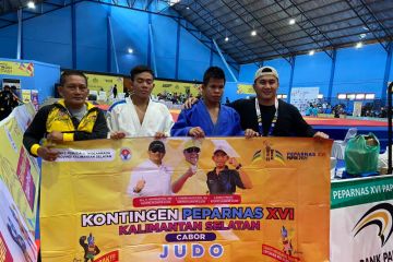 Kalsel borong emas dan perak di nomor 60kg judo Peparnas Papua