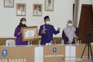 Pemkab Bangka meraih penghargaan Top 45 Gerbang Lestari