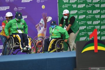 Tiga final tenis lapangan kursi roda tersaji di hari terakhir Peparnas