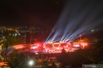 Suasana penutupan Peparnas di Papua