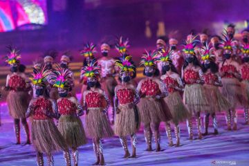 Tarian tradisional dari delapan provinsi meriahkan penutupan Peparnas