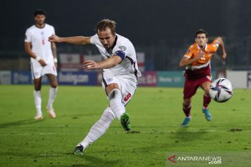 Kane 5 gol, Inggris bantai San Marino 10-0
