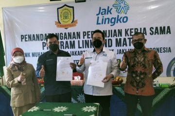 Jaklingko dan SMK Muhammadiyah 4 Jakarta kerja sama "link and match"