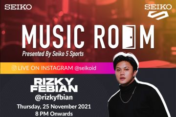 Rizky Febian tampil dalam "Seiko MUSIC ROOM"