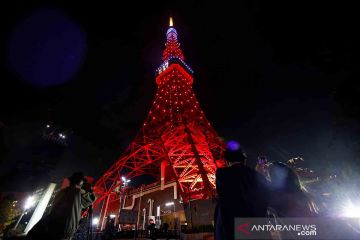 Shohei Ohtani raih MVP, Tokyo Tower berhias warna Los Angeles Angels