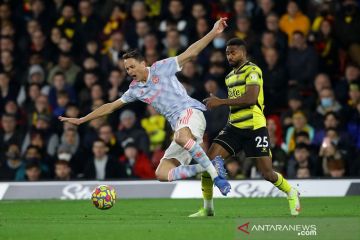 Manchester United terjerembab di kandang Watford, kalah 1-4