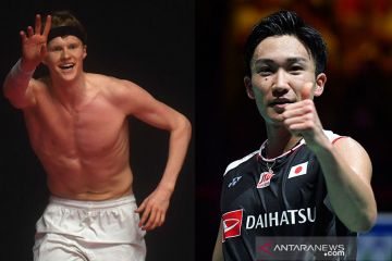 Selang dua tahun, final Indonesia Masters Antonsen vs Momota lagi