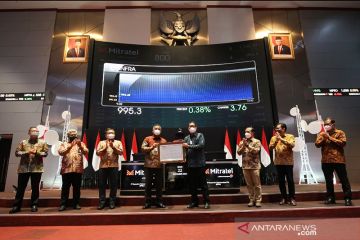 Mitratel resmi catatkan saham di bursa, raih dana Rp18,79 triliun