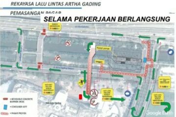 Rekayasa lalin di Kelapa Gading selama pengerjaan polder mulai Kamis