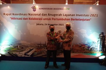 Bapeten raih peringkat ke-2 Anugerah Layanan Terbaik Investasi 2021