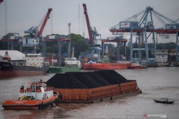 Kapal bermuatan batu bara Rusia berlabuh di Gijon Spanyol