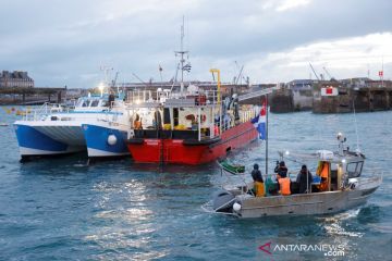 Nelayan Prancis protes izin penangkapan ikan pasca-Brexit