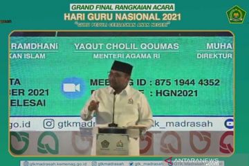 Yaqut minta Kemenag berkomitmen tingkatkan kesejahteraan guru madrasah