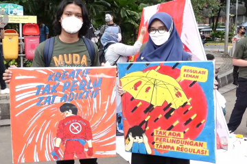 Parade mural Kompak promosikan peraturan cegah perokok anak