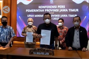 Jatim tetapkan UMP 2022 sebesar Rp1.891.567