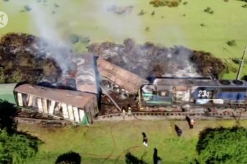 Aksi penyerangan kereta api terjadi di Chile