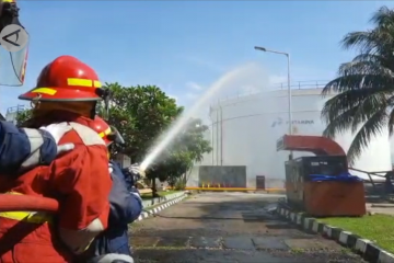 PT Pertamina Ampenan gelar siaga kondisi darurat