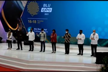 Resmi dibuka, jajaran menteri tanda tangani MoU di BLU Expo 2021