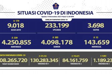 Pasien sembuh COVID-19 bertambah 503