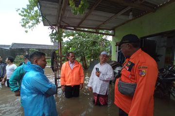 Puluhan rumah di kawasan kota Kabupaten Jember tergenang banjir
