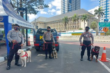 Pasukan anjing pelacak turut amankan aksi Reuni 212