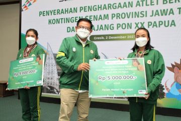 Petrokimia Gresik apresiasi atlet senam Jatim yang berprestasi di PON