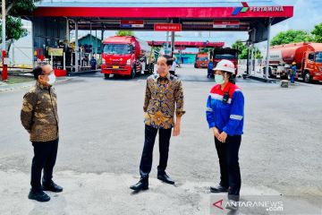 Presiden Jokowi mendadak tinjau terminal BBM Sanggaran Denpasar