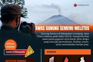 Awas Gunung Semeru meletus