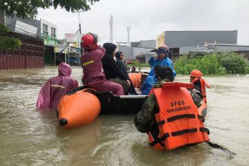 BPBD Makassar sebut  korban terdampak banjir mencapai 3.206 orang