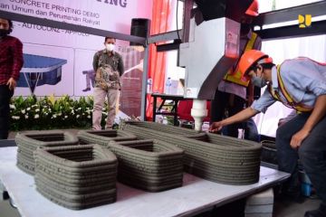 PUPR uji coba teknologi 3D Concrete Printing karya anak bangsa