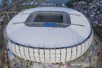 Progres pembangunan Jakarta International Stadium