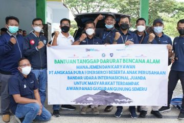 AP I salurkan bantuan untuk warga terdampak erupsi Gunung Semeru