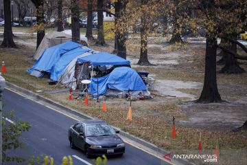 Keberadaan tenda tunawisma di Kota Washington DC