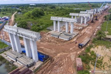 Progres Pembangunan Jalan Tol Palembang-Betung