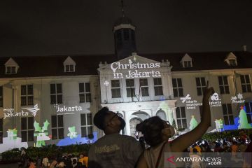 Nuansa perayaan Natal di Kota Tua Jakarta