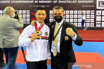 Indonesia sabet dua emas pada hari pertama Kejuaraan Karate Asia 2021