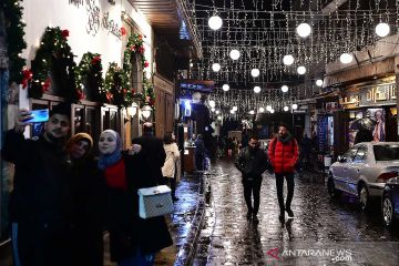 Suasana Natal di Damaskus, Suriah