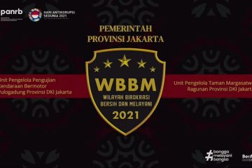 Dua UKPD DKI Jakarta raih penghargaan WBK-WBBM dari Kemenpan-RB