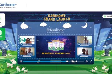 KESERUAN ACARA VIRTUAL GRAND LAUNCHING KARIHOME SUSU KAMBING FORMULA UNTUK ANAK PERTAMA DI INDONESIA