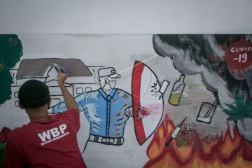 Lomba mural warga binaan