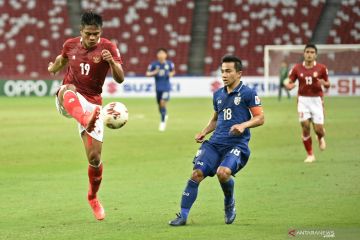 Indonesia kalah 0-4 dari Thailand di leg pertama final Piala AFF 2020